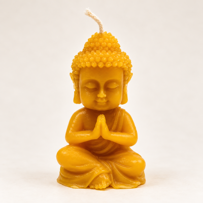 Méhviasz gyertya 02, Buddha